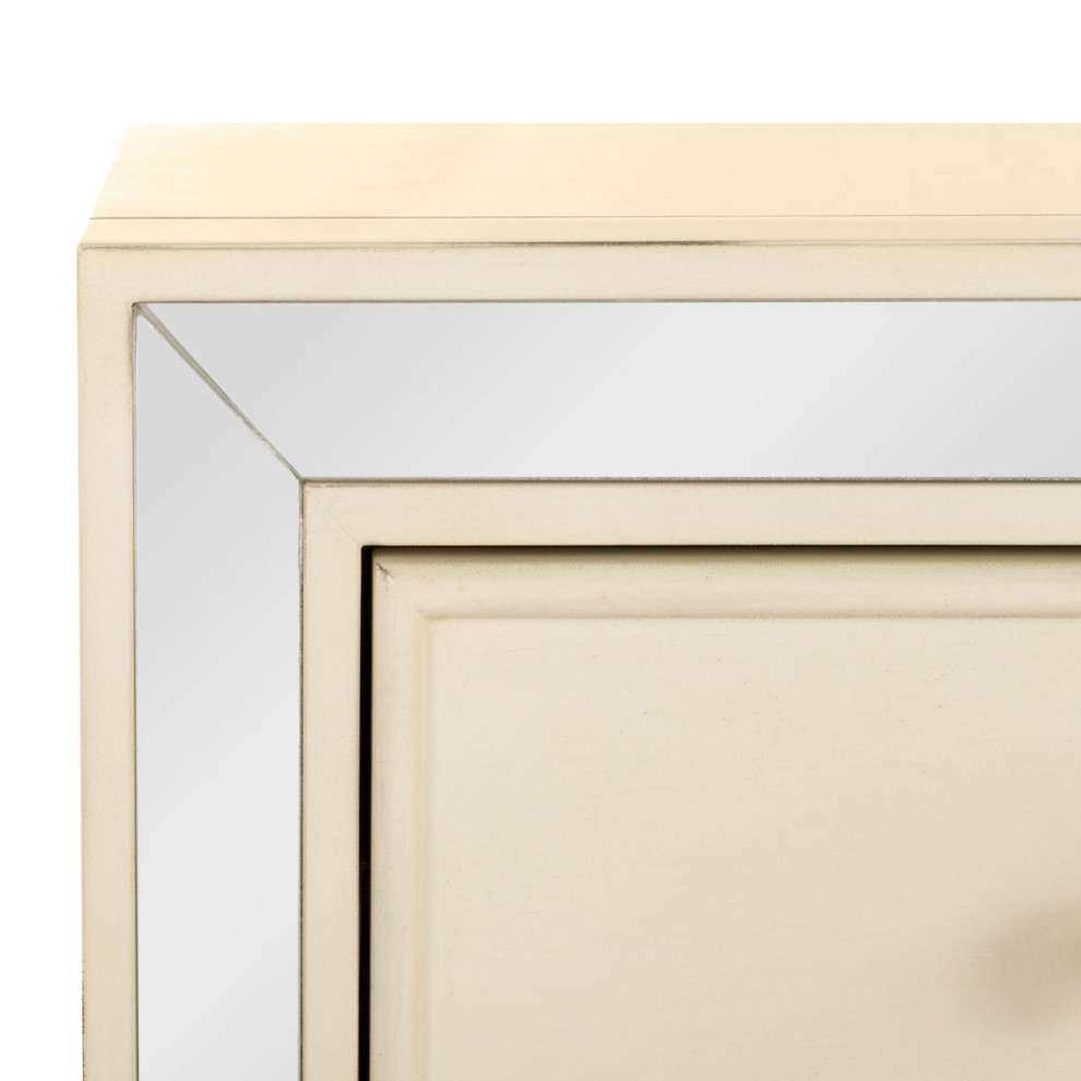 Rolanda 3 Drawer Chest Antique Beige   Modern   Accent Chests And Cabinets   by Virgil Stanis Design  Houzz