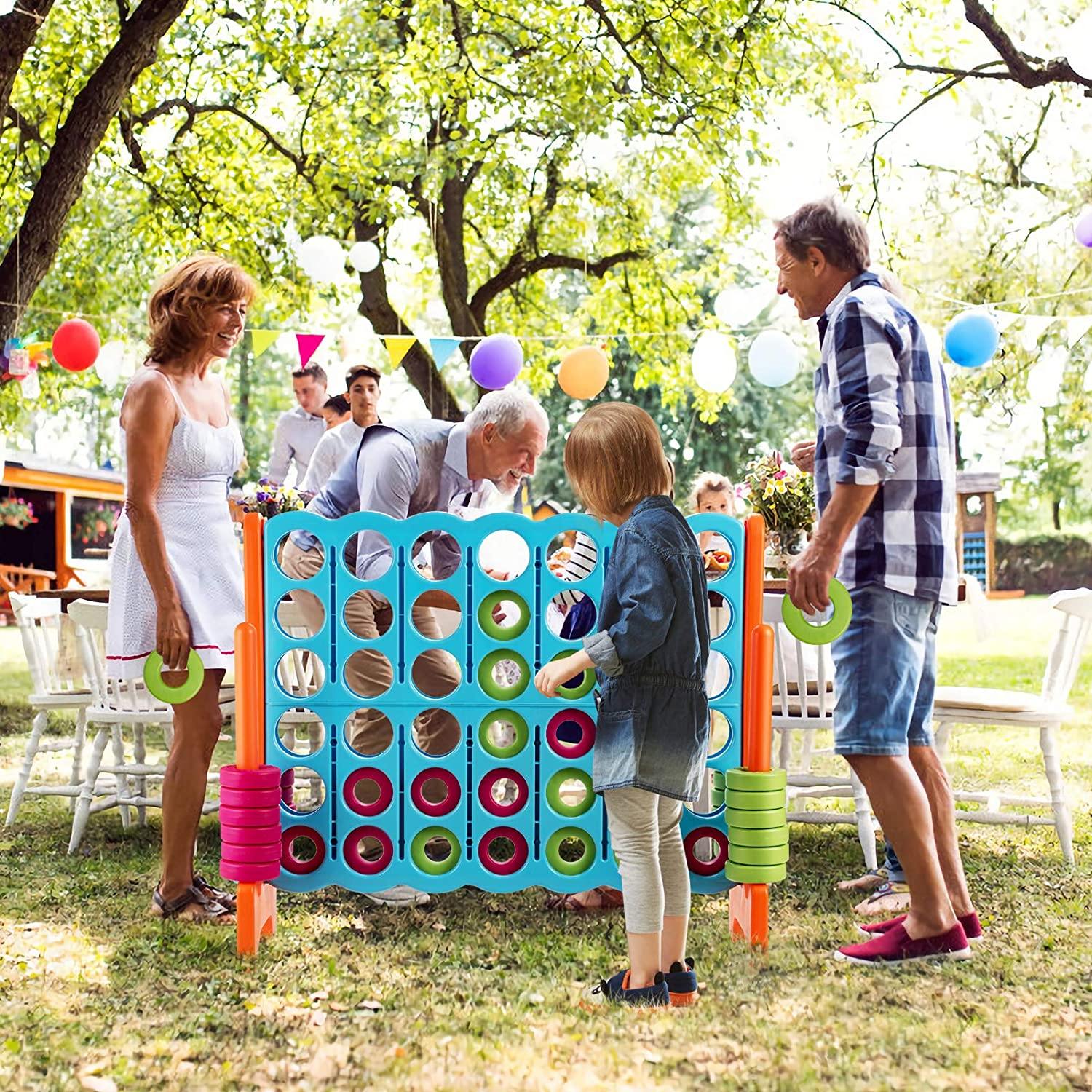 Costzon Giant 4-in-A-Row, Jumbo 4-to-Score Giant Games for Kids Adults