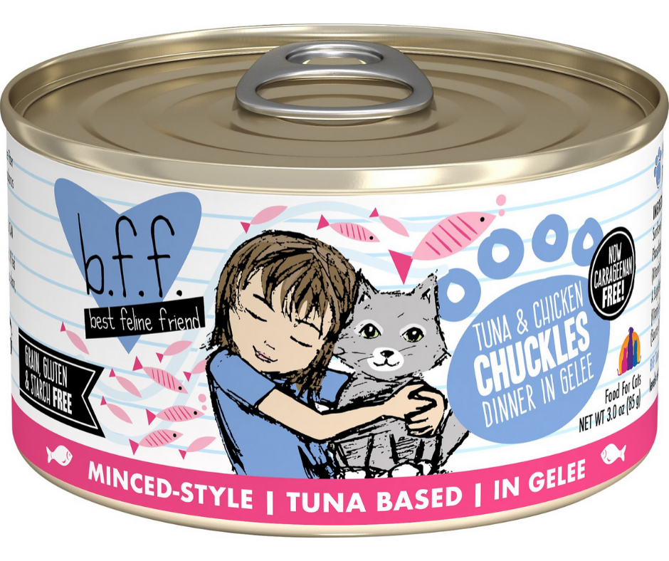 Weruva BFF， Chuckles - All Cat Breeds， All Life Stages Tuna and Chicken