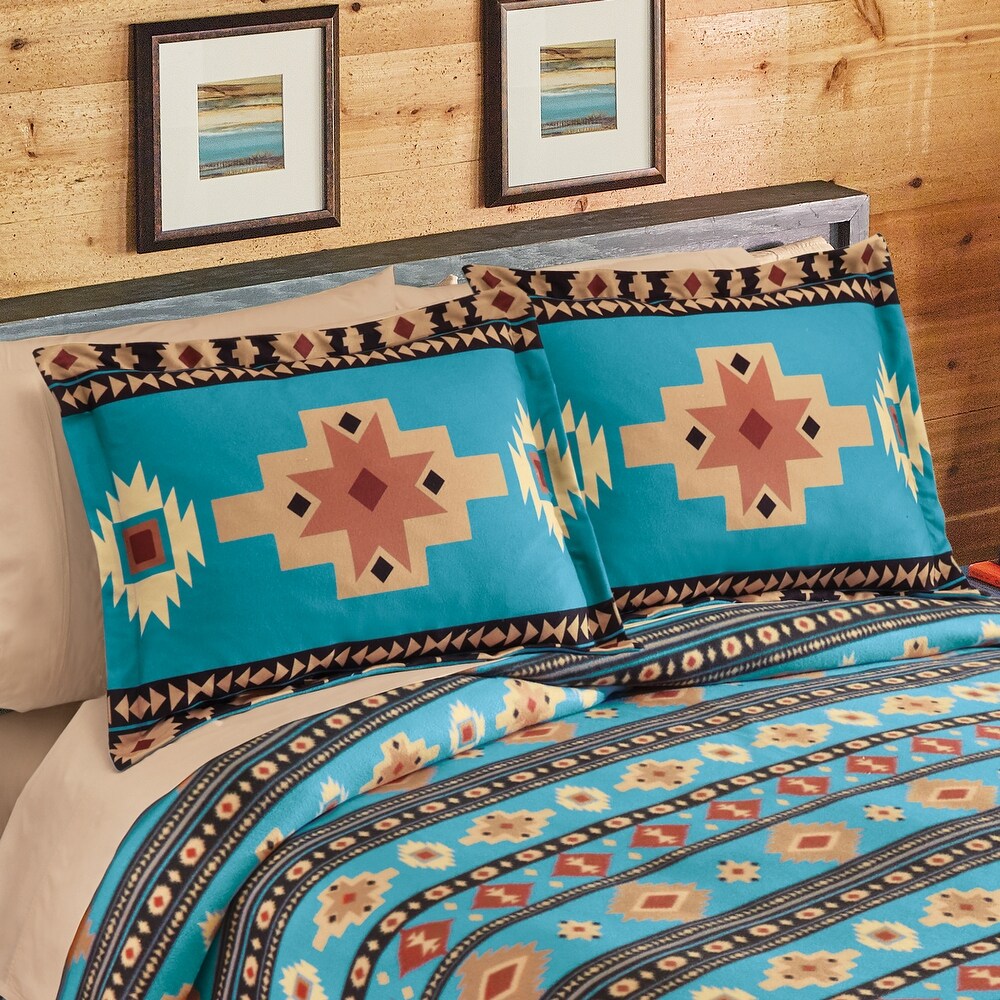 Colorful Aztec Southwest Fleece Pillow Sham