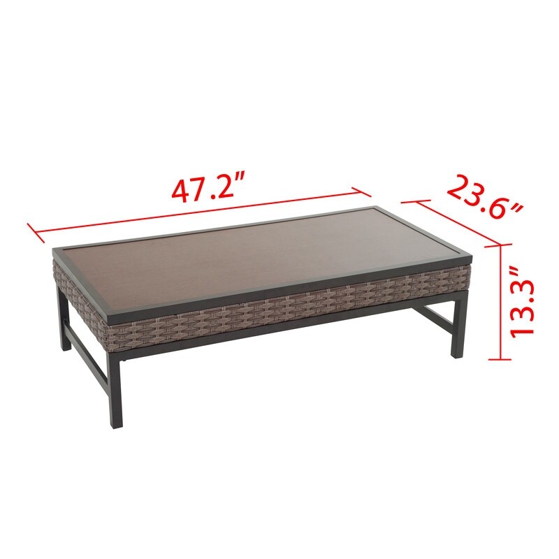 Patio Festival Outdoor Right Angle Collection Coffee Table