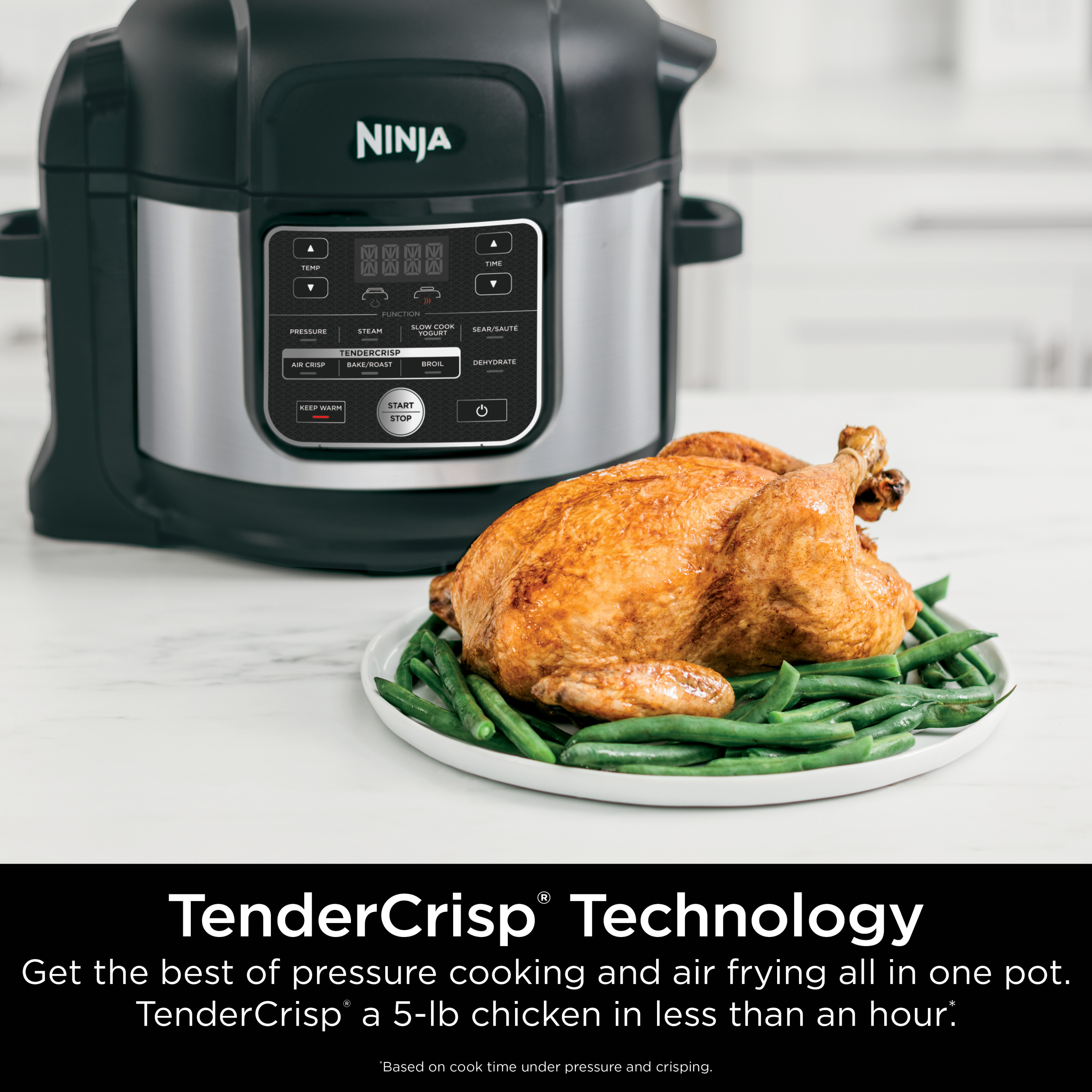 Ninja Foodi 10-in-1 6.5-Quart Pro Pressure Cooker Air Fryer Multicooker， Stainless