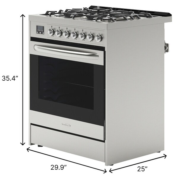 30 in. Stainless-Steel Professional Gas Range