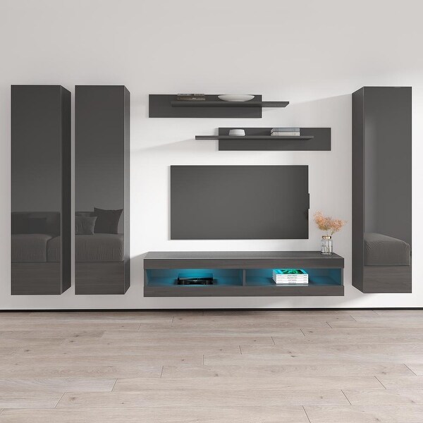 Fly CD1 34TV Wall Mounted Floating Modern Entertainment Center