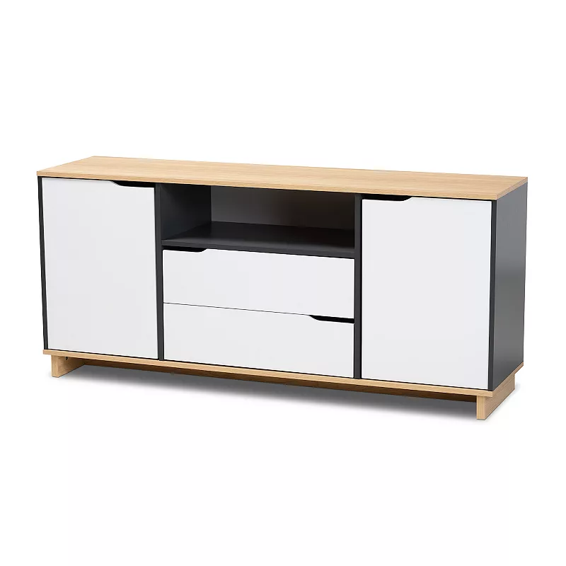 Baxton Studio Reed Sideboard Buffet Table