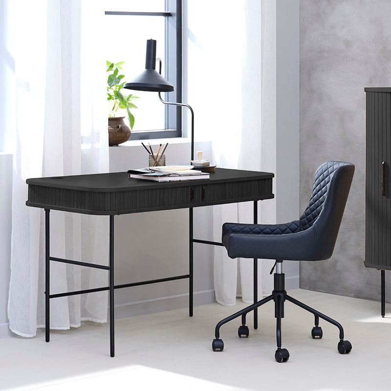 NOLA Study Desk 120cm - Black