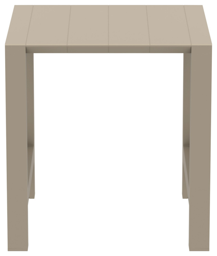 Vegas Bar Table 39 quot55 quotExtendable Table   Transitional   Outdoor Pub And Bistro Tables   by Compamia  Houzz