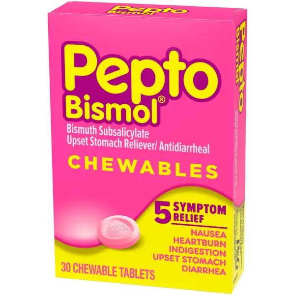 Pepto Bismol 30 Count Antacid Tablets