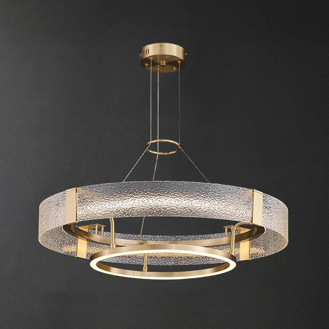 Ripple Glass Chandelier