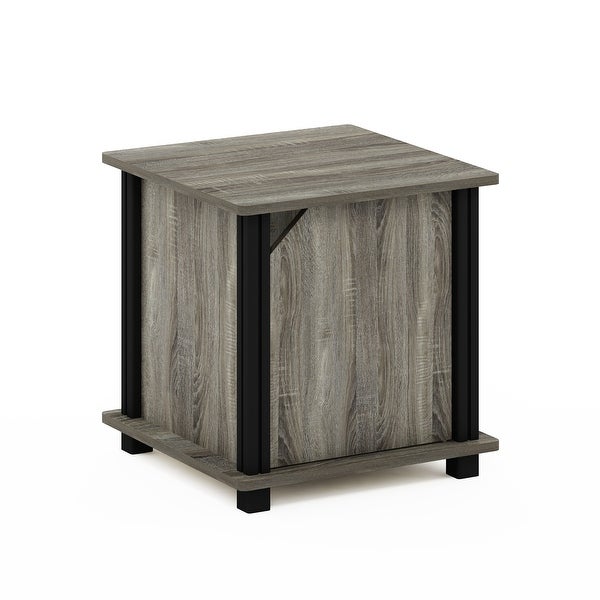 Furinno Brahms End Table with Storage