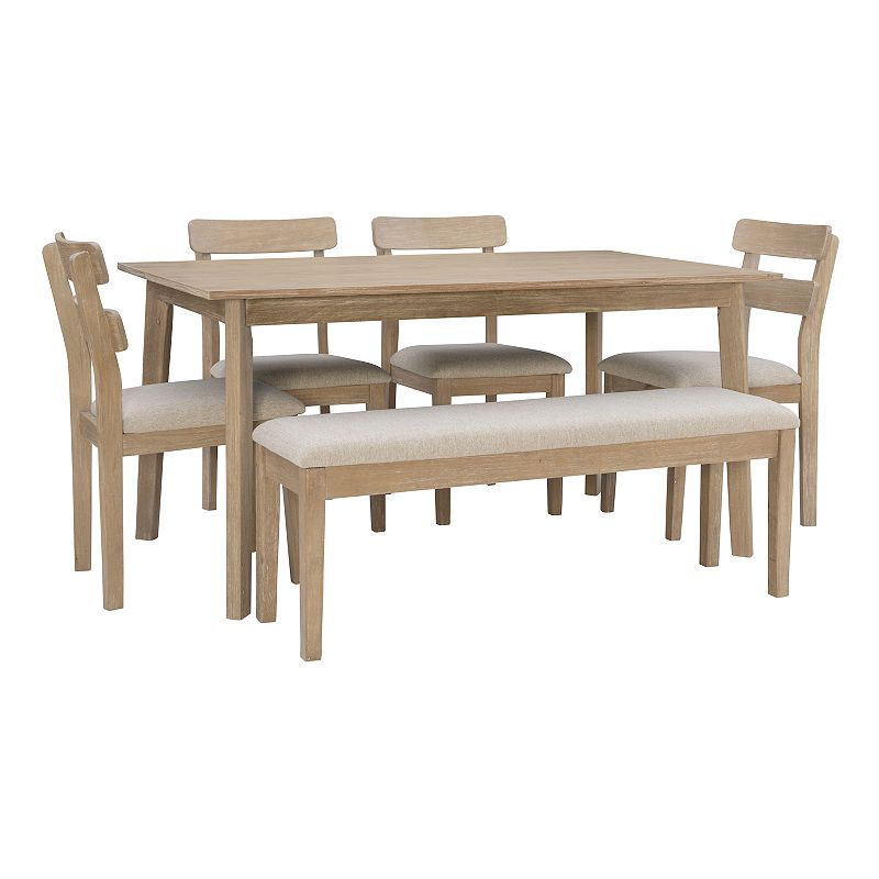 Linon Drury 6-Piece Dining Set