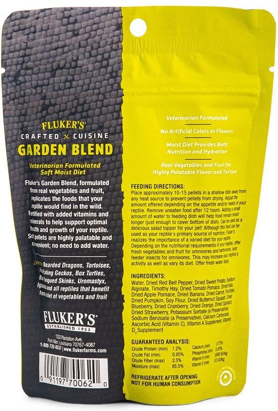 Fluker's Crafted Cuisine Garden Blend Reptile Food