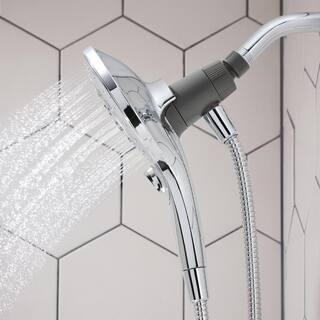 MOEN Attract with Magnetix 6-Spray 5.5 in. Single Wall Mount Handheld Adjustable Shower Head in Chrome 26603