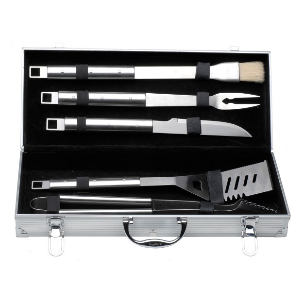 Berghoff Cubo 6pc Stainless Steel Bbq Set With Case