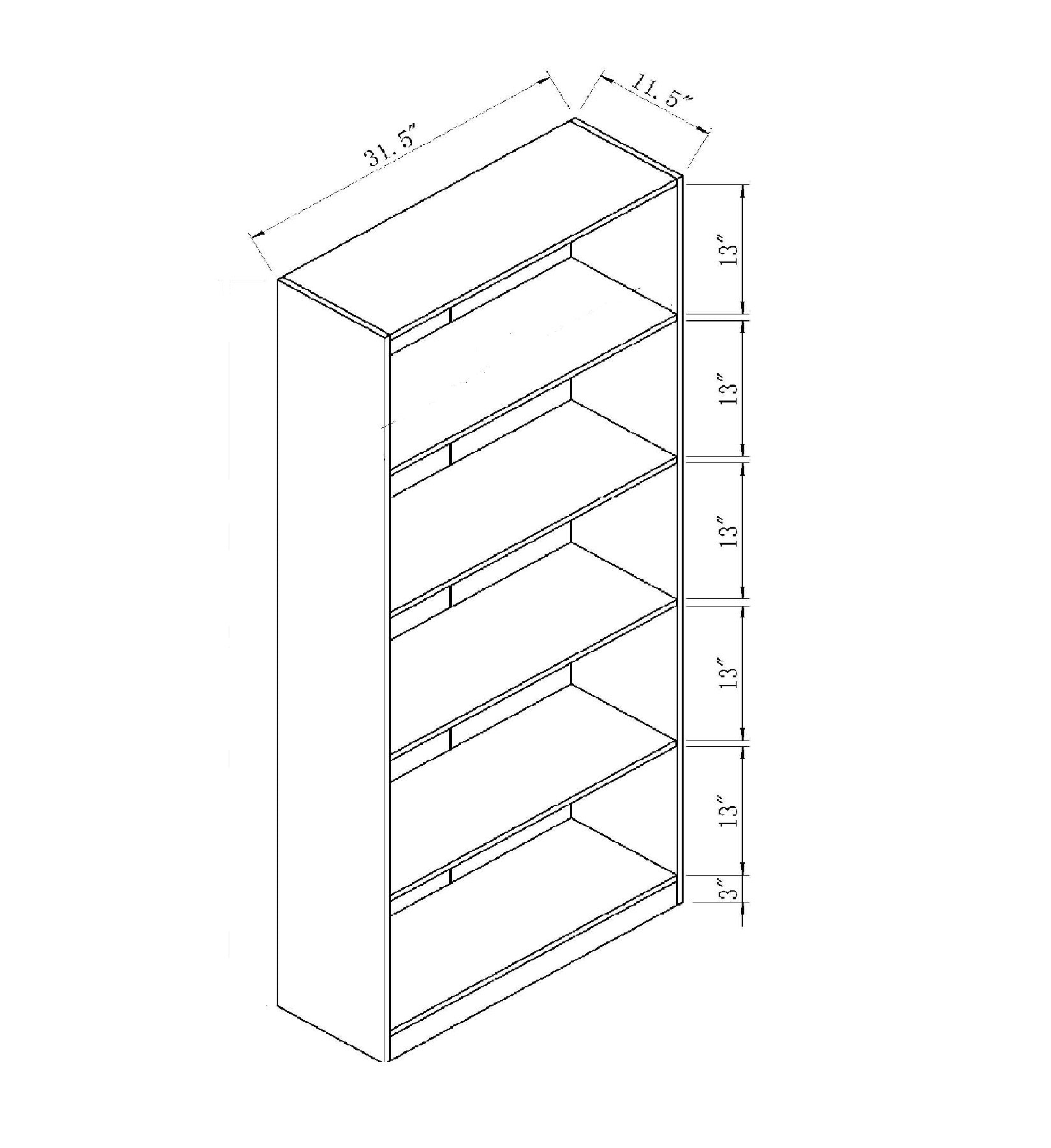 151198 | BOOKCASE - WHITE