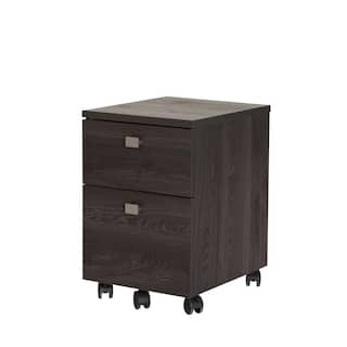 South Shore Interface Gray Oak File Cabinet 9026691