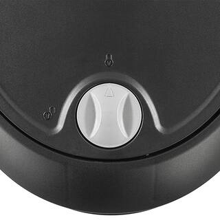 Sterilite 12.6 Gal. Locking Lid Step On Kitchen Wastebasket Trashcan Black (2-Pack) 2 x 10739002