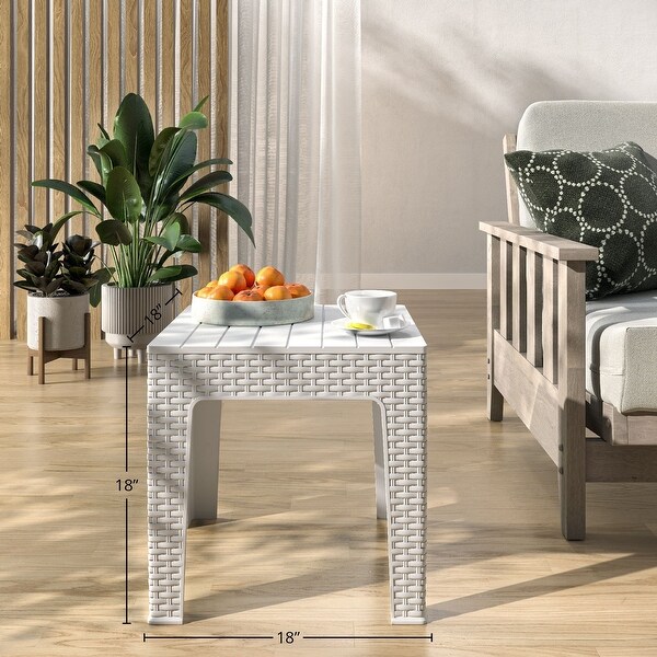 Trillia Resin Outdoor End Table