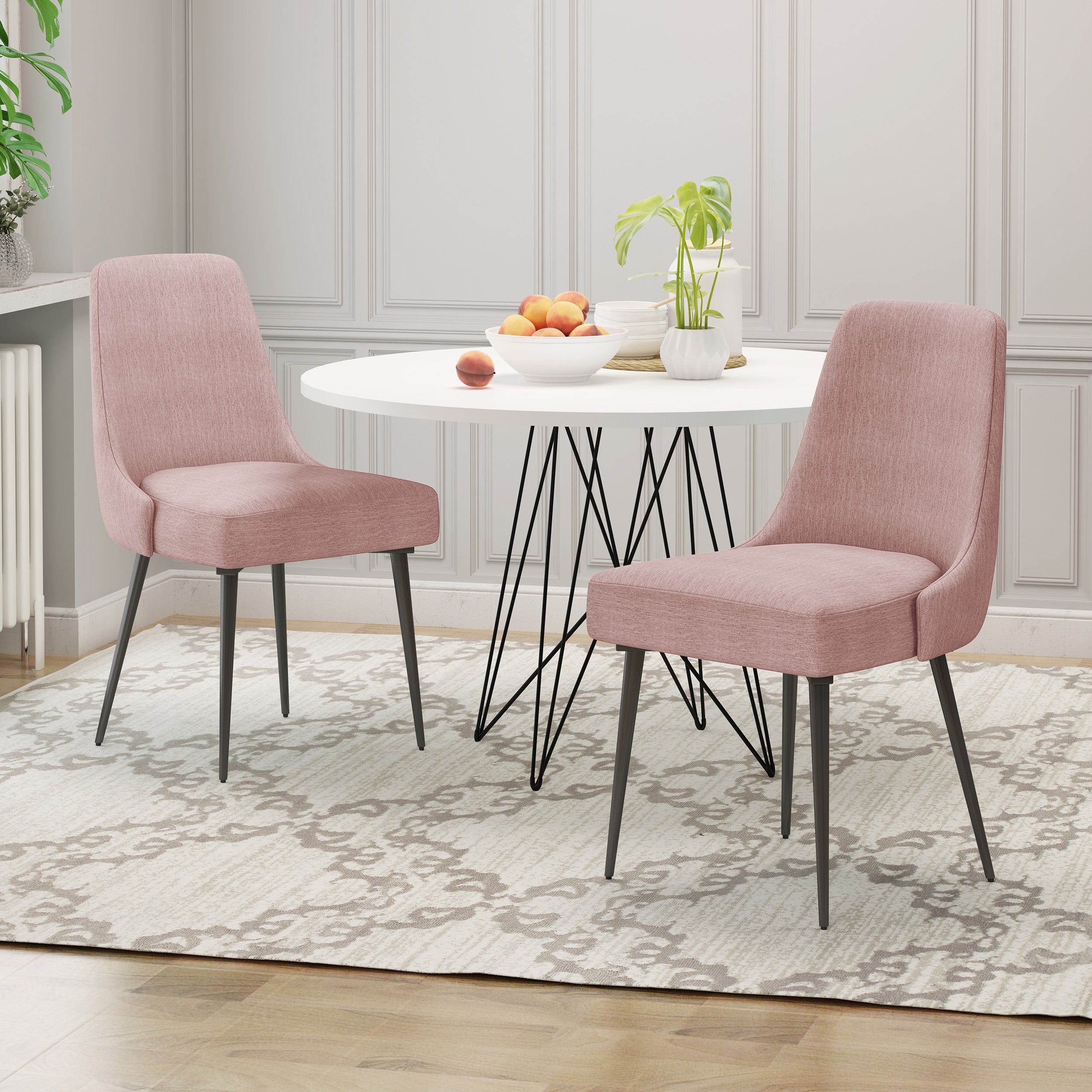 Ella Modern Fabric Dining Chairs (Set of 2)