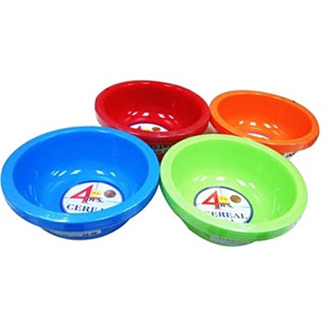 DDI 2316379 Cereal Bowl Set - Assorted Colorand#44; Set of 4 - Case of 48