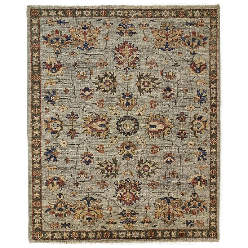 Weave and Wander Irie Traditional Oushak Geometric Floral Rug