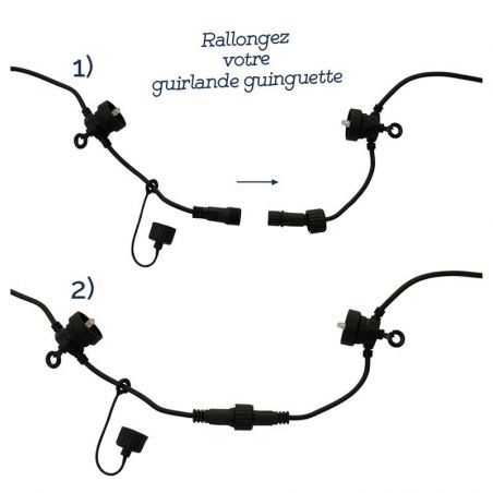 LA GUINGUETTE COFFRET TRANSPARENT CABLE NOIR