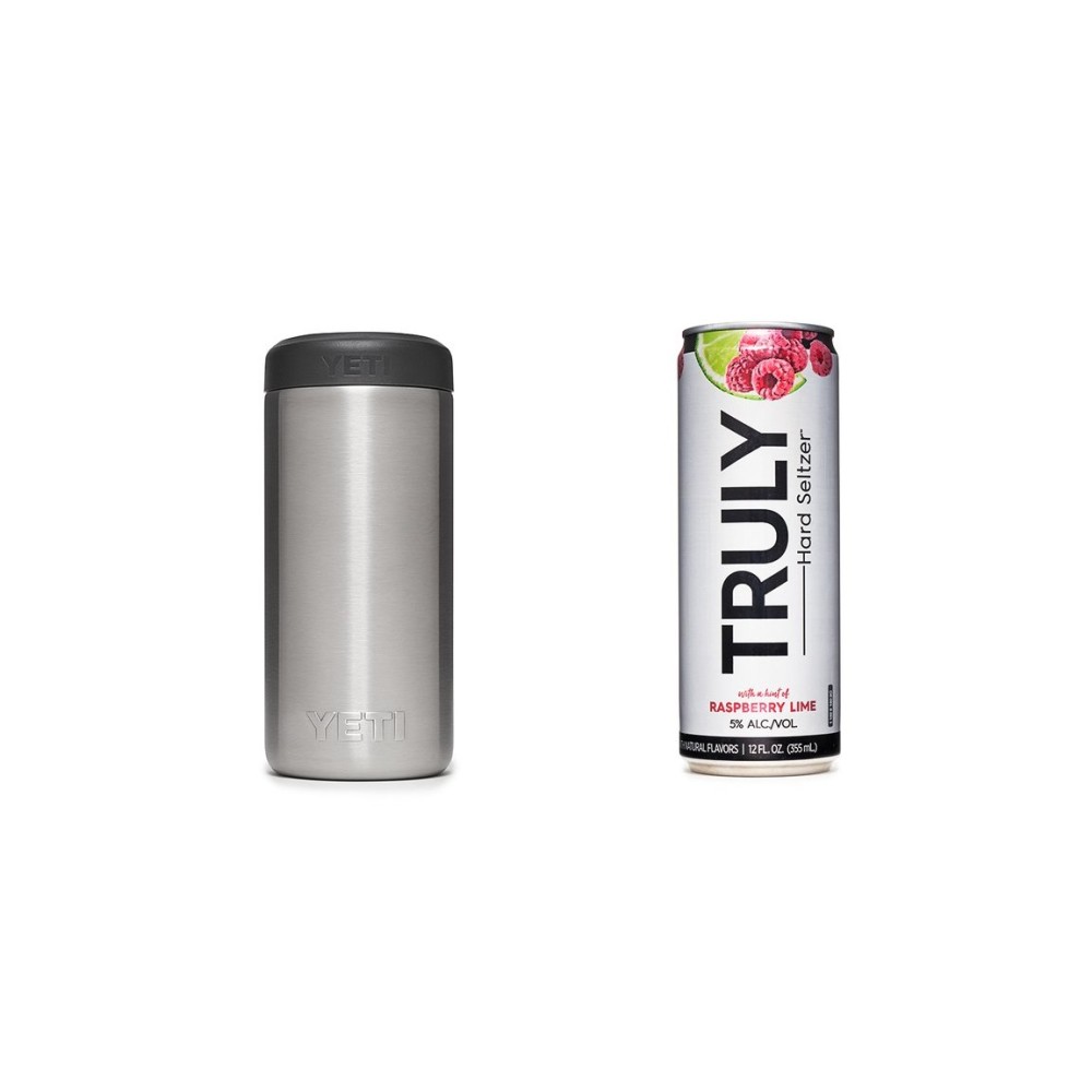 Yeti Colster Rambler Slim Can Insulator 12oz， Prickly Pear Pink ;