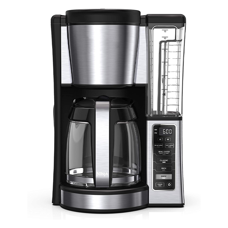 CE251 Programmable Brewer, with 12-cup Glass Carafe, Black and Stainless Steel Finish