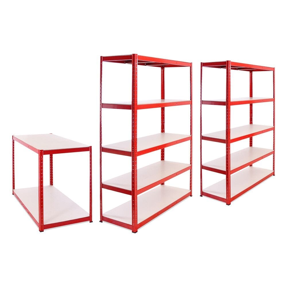 5 Tier Heavy Duty Boltless Shelving Unit (set of 2) Plus Workbench