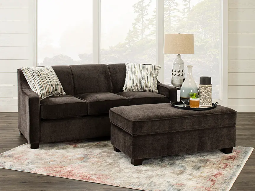 Marinette Dark Brown Convertible Full Sleeper Sofa