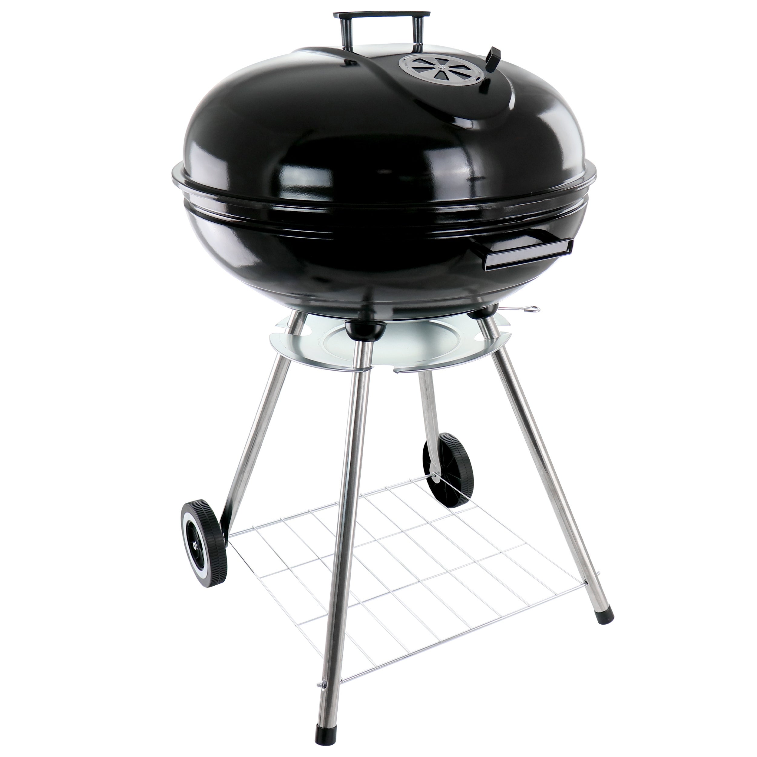 22 Inch Charcoal Barbecue Grill in Black