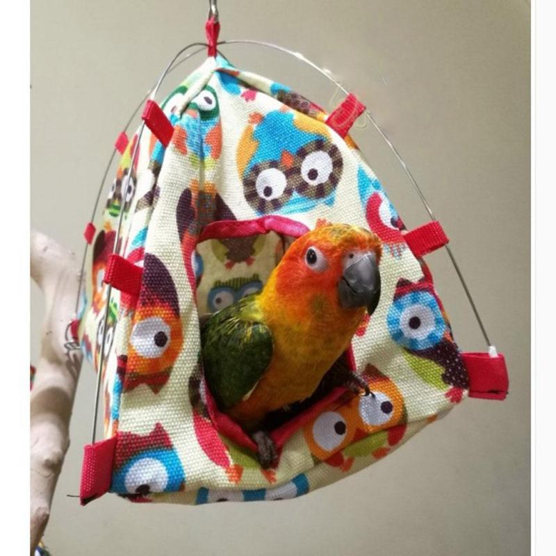 Bird Bed Parrot Sleeping Tent Hut Tent Birdcage Hammock Toy Pet Bed B