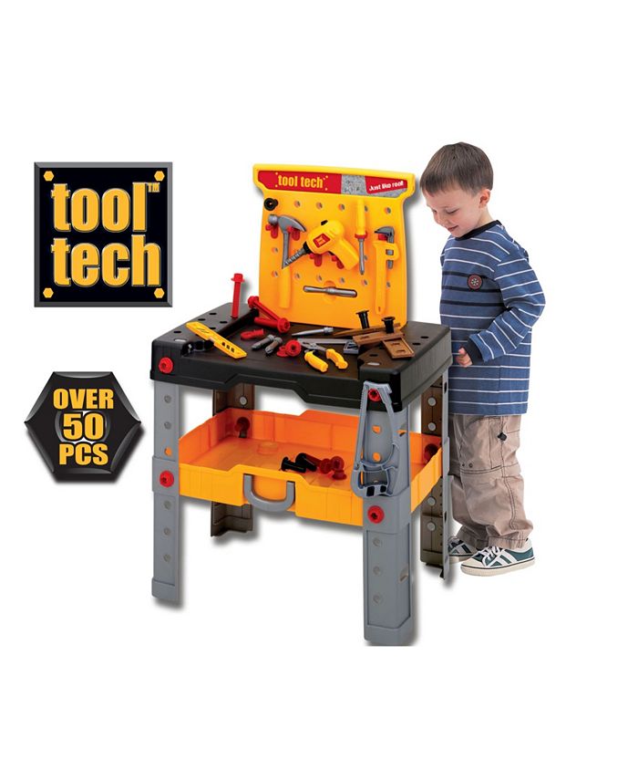 Redbox Tool Tech Take-Along Work Bench Play Set with Tools， 53 Piece