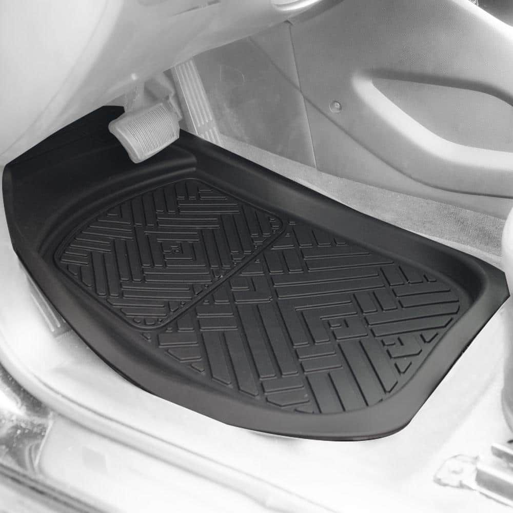 FH Group 4-Piece ClimaProof Deep Dish Trimmable Car Floor Mats - Universal Fit for Cars, SUVs, Vans and Trucks - Full Set DMF13004BLACK