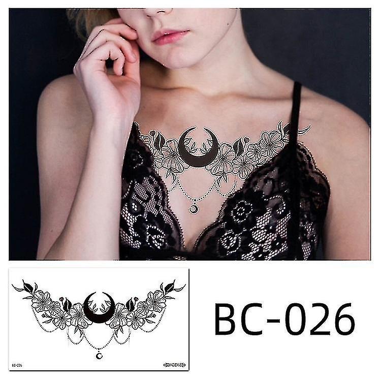 6pcs Sternum Cover Beauty Waterproof Tattoo Stickers