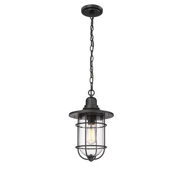 Millennium Lighting Bolling 1 Light Outdoor Pendant Fixture with Clear Glass Shades