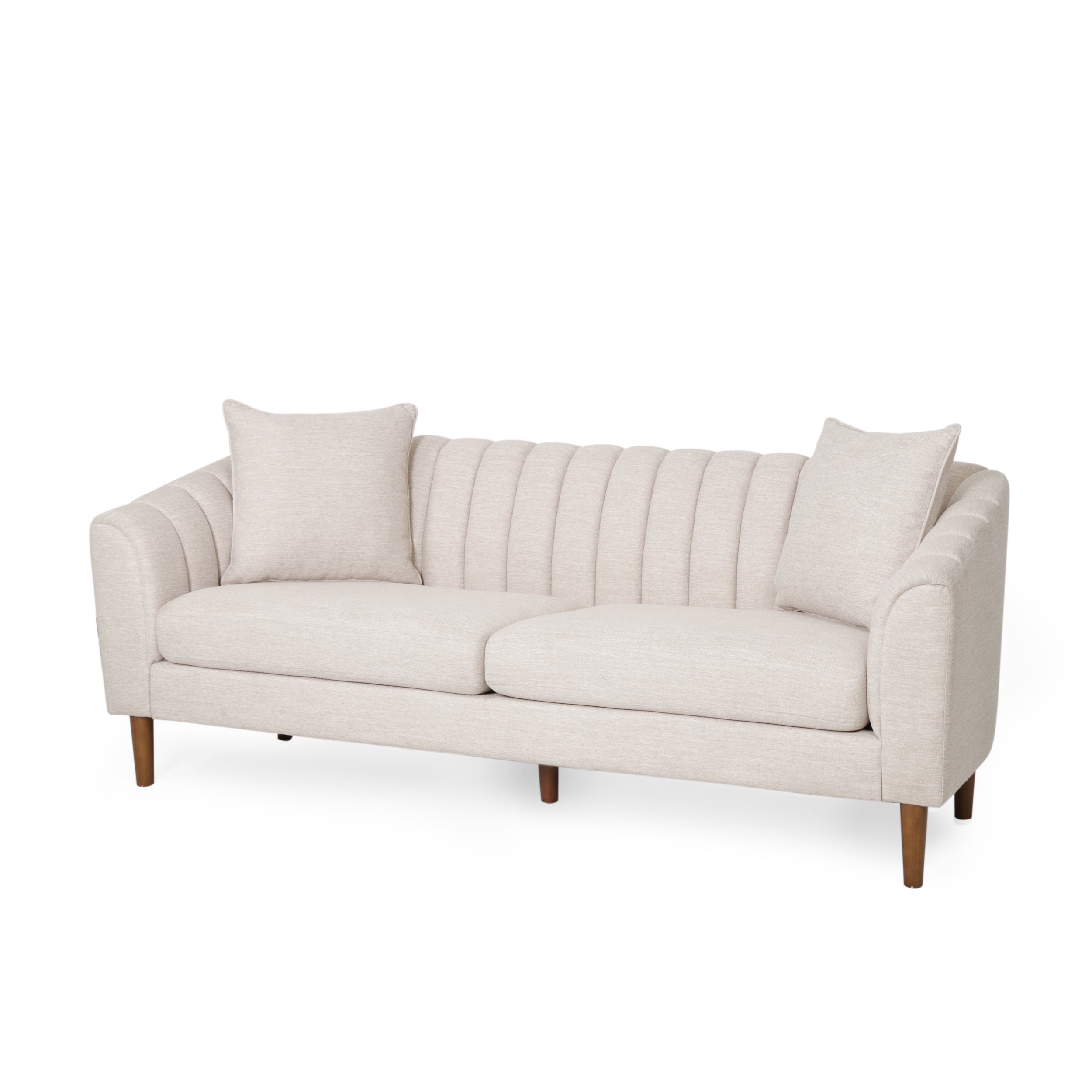 Jeannie Contemporary Fabric 3 Seater Sofa