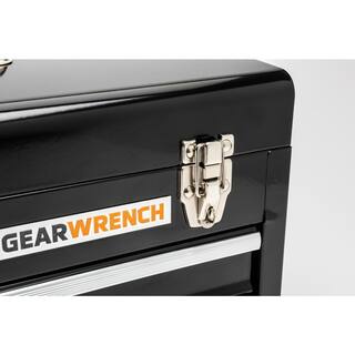 GEARWRENCH 20 in. Black Powder Coated Steel 3-Drawer Portable Locking Tool Box 83151