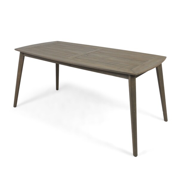 Sunqueen Outdoor Acacia Wood Rectangle Dining Table by Christopher Knight Home