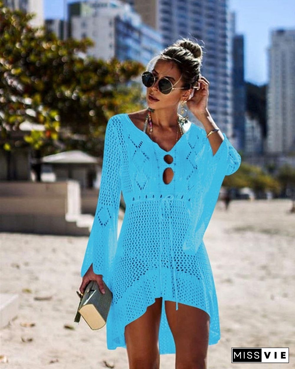 New Women's Fashion Summer Swimsuit Bikini Beach Swimwear Cover up Sunscreen Coat