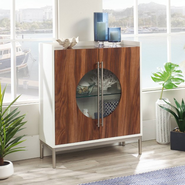 Vista Key Accent Cabinet Brown Sauder