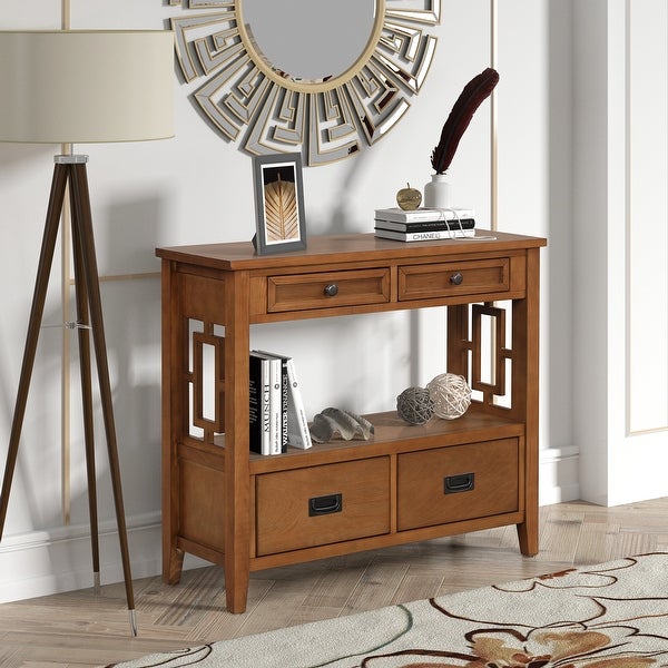 Saddie 36'' Console Table - 31.5 x 36.02 x 12.99 inch