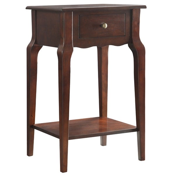 Daniella 1-Drawer Wood Storage Accent End Table by iNSPIRE Q Bold