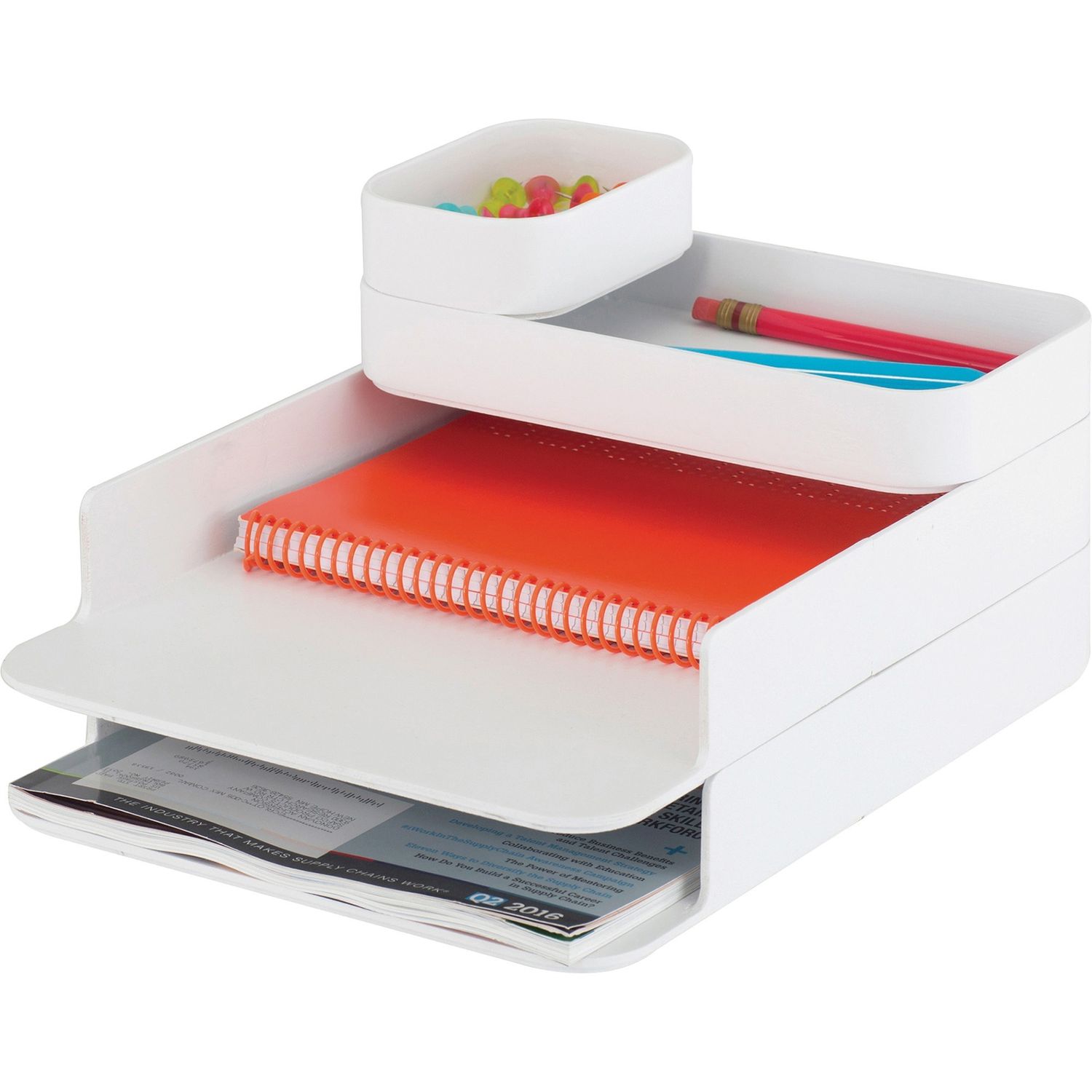 Stacking Plastic Desktop Sorter Sets by Safco Products SAF3285WH