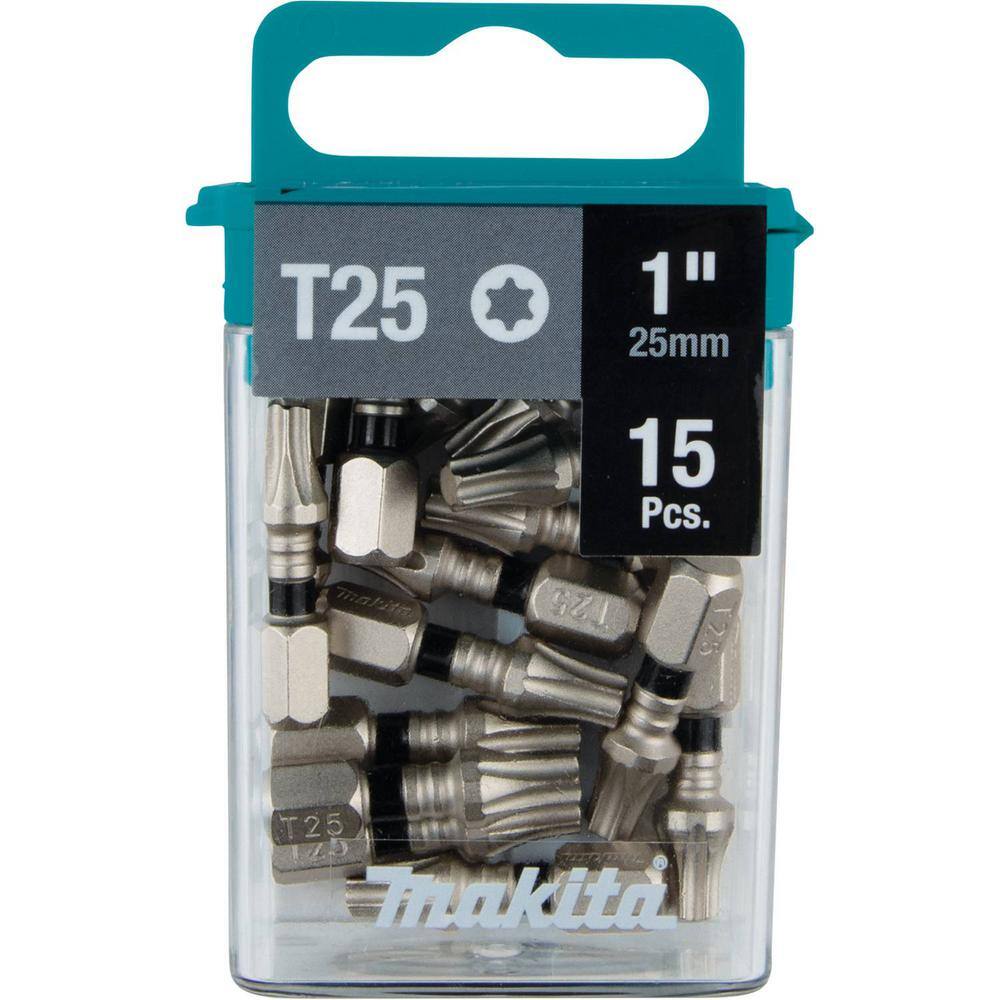 Makita Impact XPS T25 TORX 1 in. Insert Bit (15-Pack) E-00686