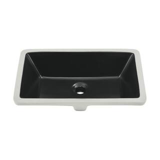 Swiss Madison Voltaire 21 in. Rectangle Undermount Bathroom Sink in Matte Black SM-UM625MB