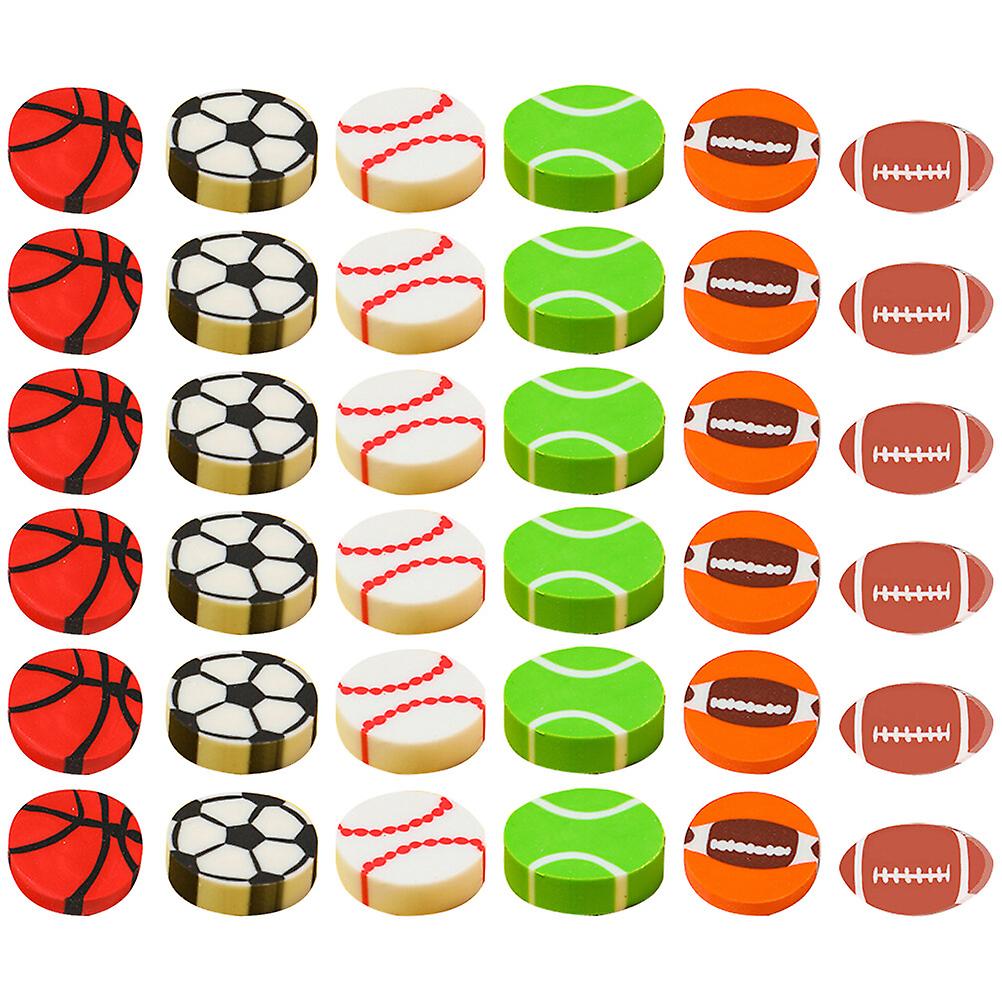 90pcs Sports Ball Shaped Erasers Pencil Erasers Party Favor Gift Erasers Reward Erasers