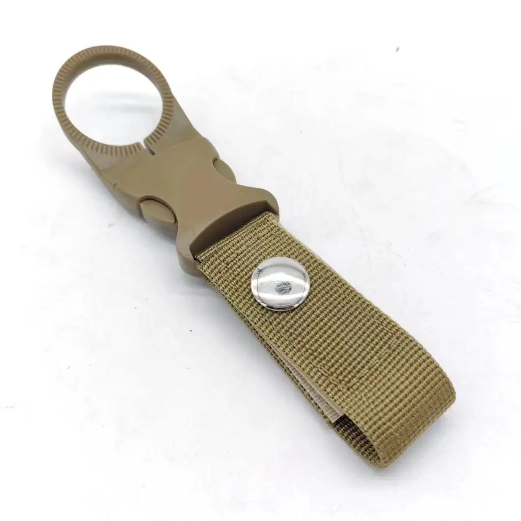 Portable Belt Hanging Buckle Ring For Camping Hiking Traveling Keychain Water Bottle Holder Clip