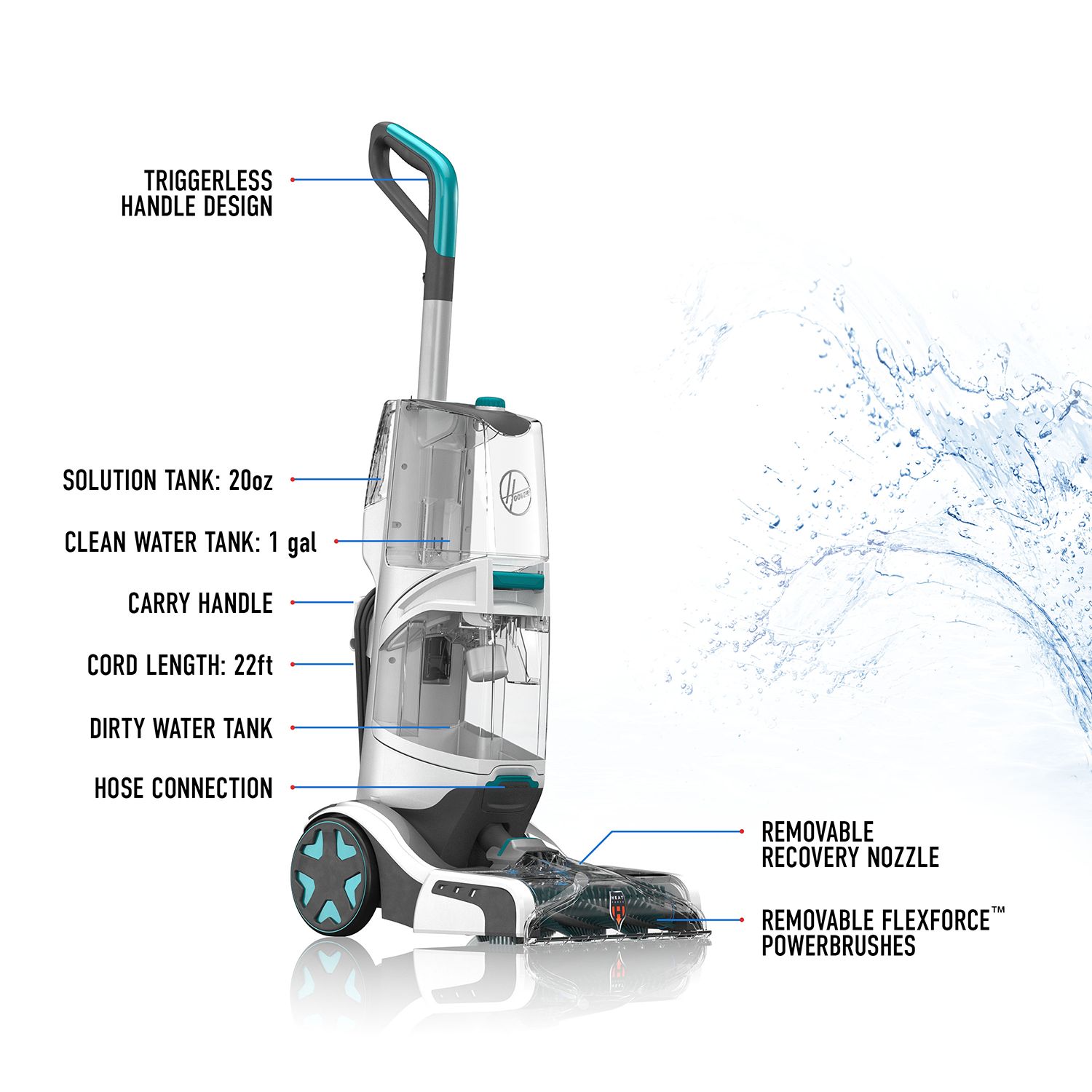 Hoover SmartWash+ Automatic Carpet Cleaner