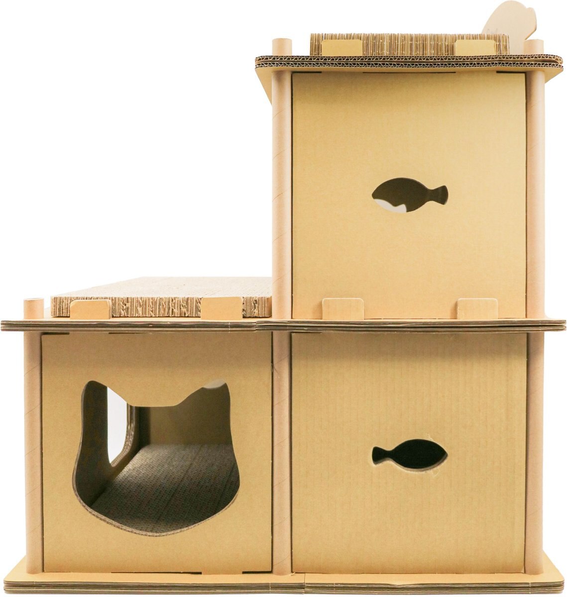 Petique Feline Villa Cat House， Tan